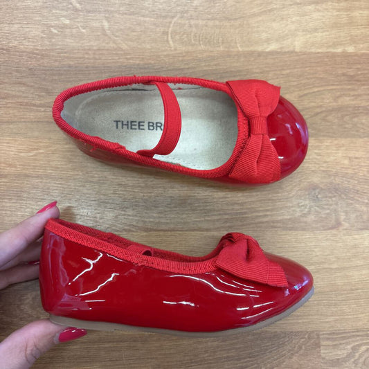 Thee Bron Red Ballet Flats - 6