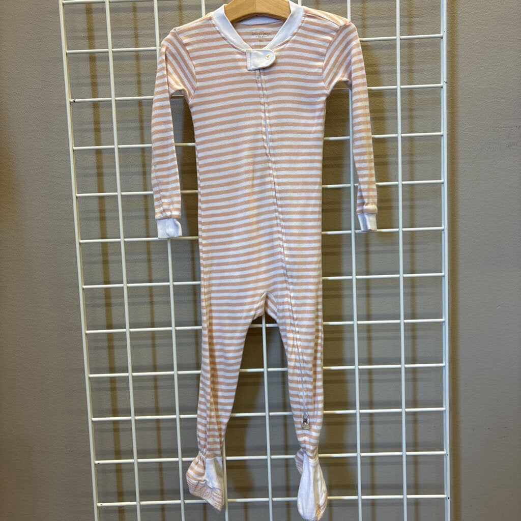 Burt's Bees Stripe Zip Sleeper - 18m