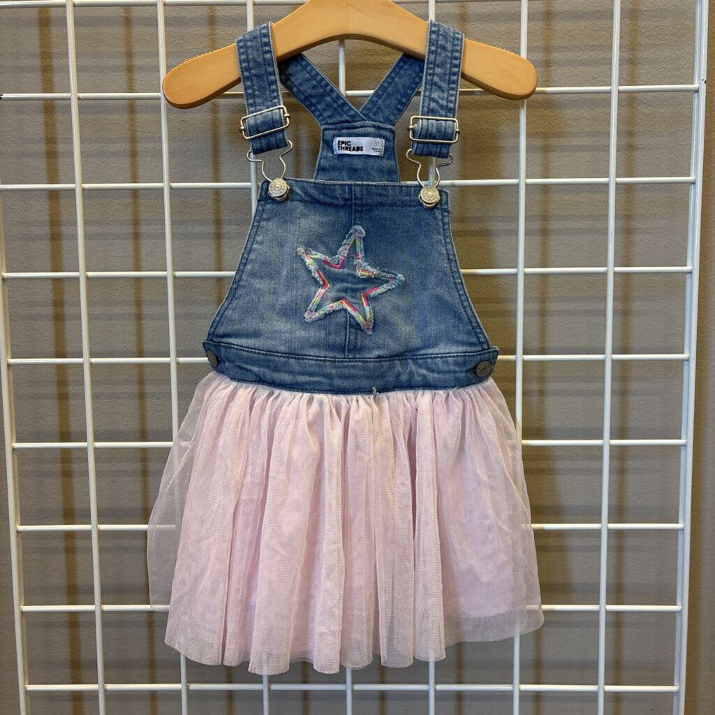 Epic Threads Star Tulle Jumper - 3T