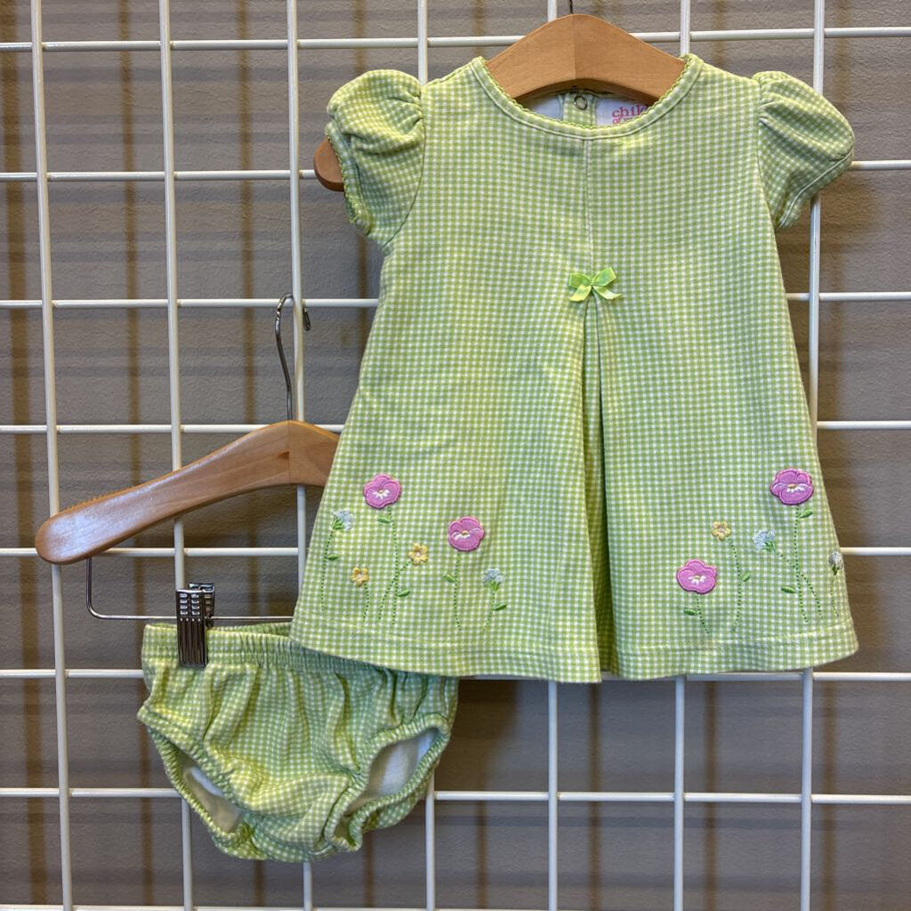 Carter's Gingham SS Dress w/ Bloomers - 0/3m