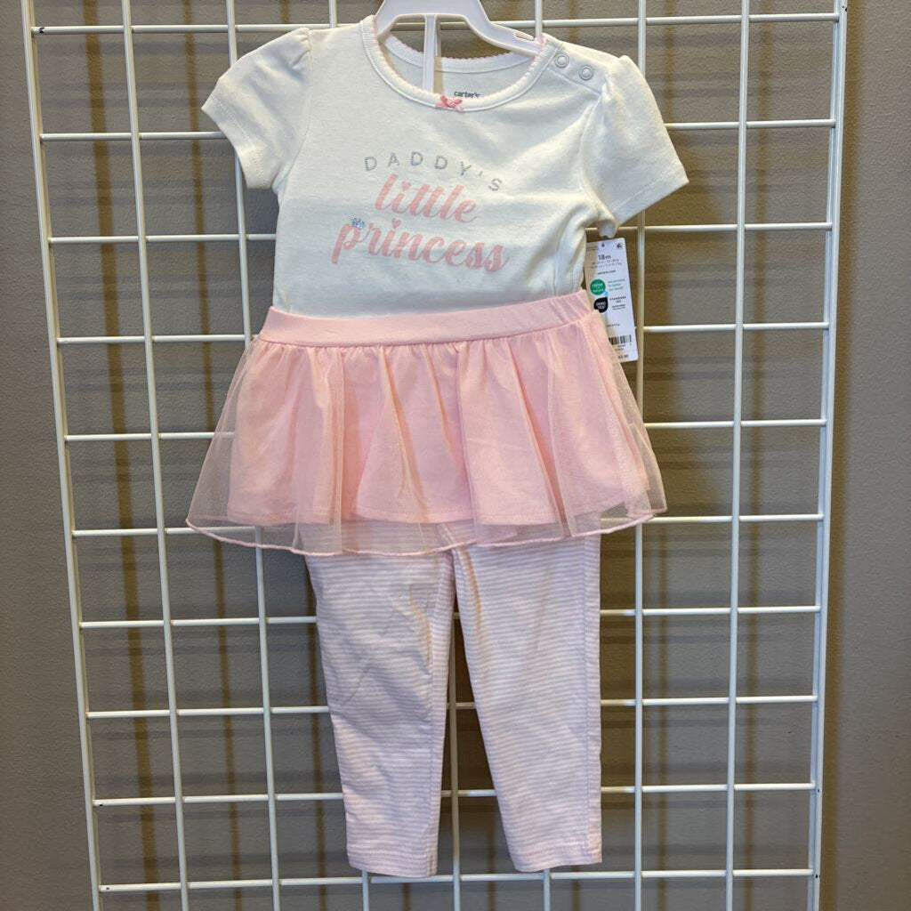 NWT Carter's Little Princess Two Pc Set -18m