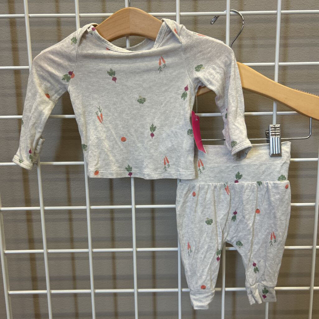 Carter's Soft Veggie Two Pc Set - NB