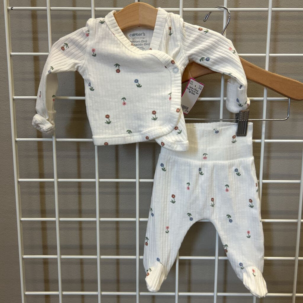 Carter's Floral Wrap Two Pc Set - NB