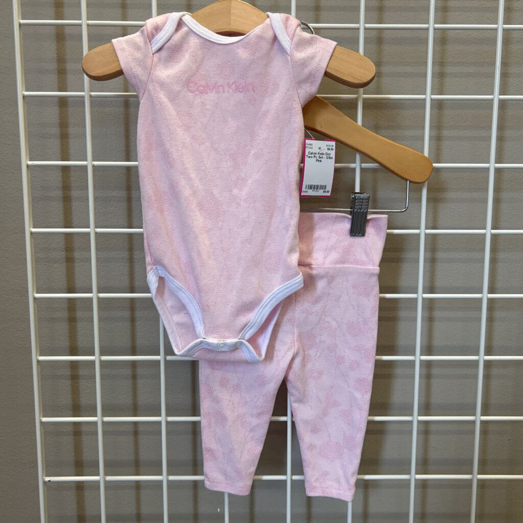 Calvin Kelin Dot Two Pc Set - 3/6m