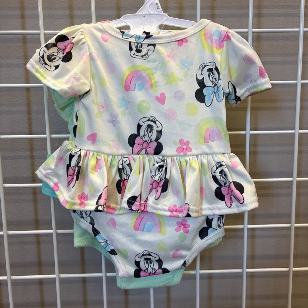 NWT Disney Baby Set of 2 SS Onesies - 6/9m