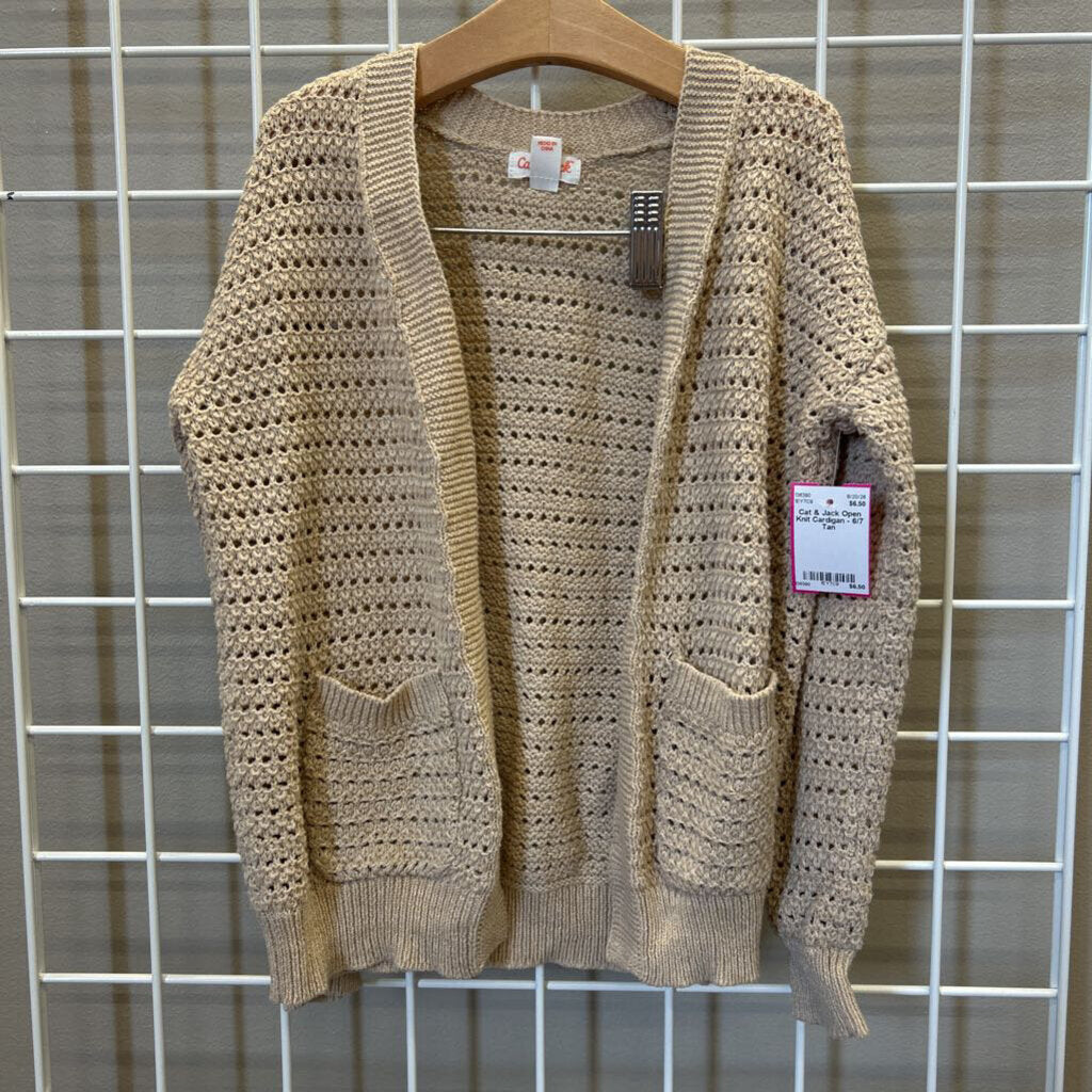 Cat & Jack Open Knit Cardigan - 6/7
