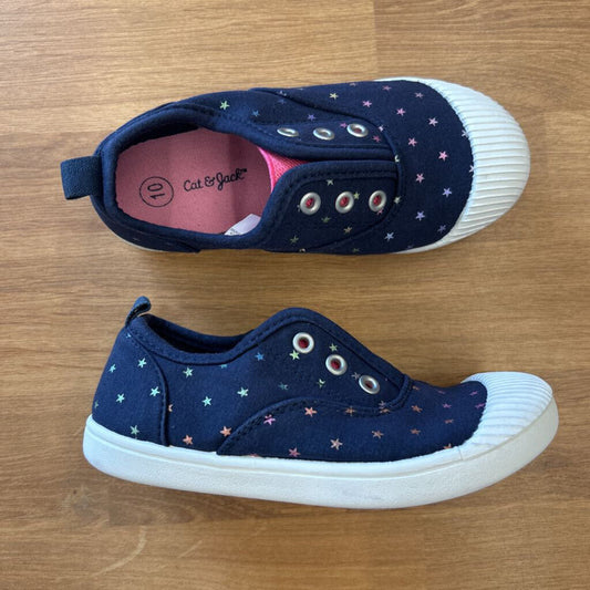 Cat & Jack Blue Star Sneakers - 10