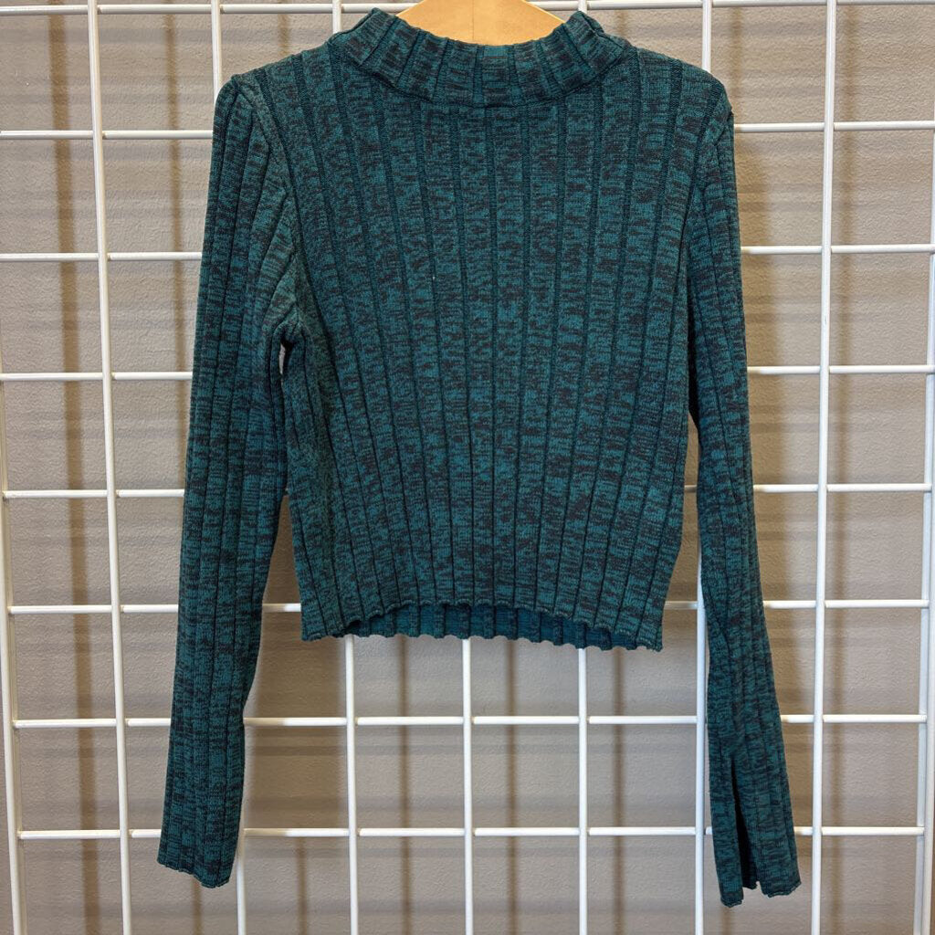 H&M Ribbed LS Crop Top - 8/10