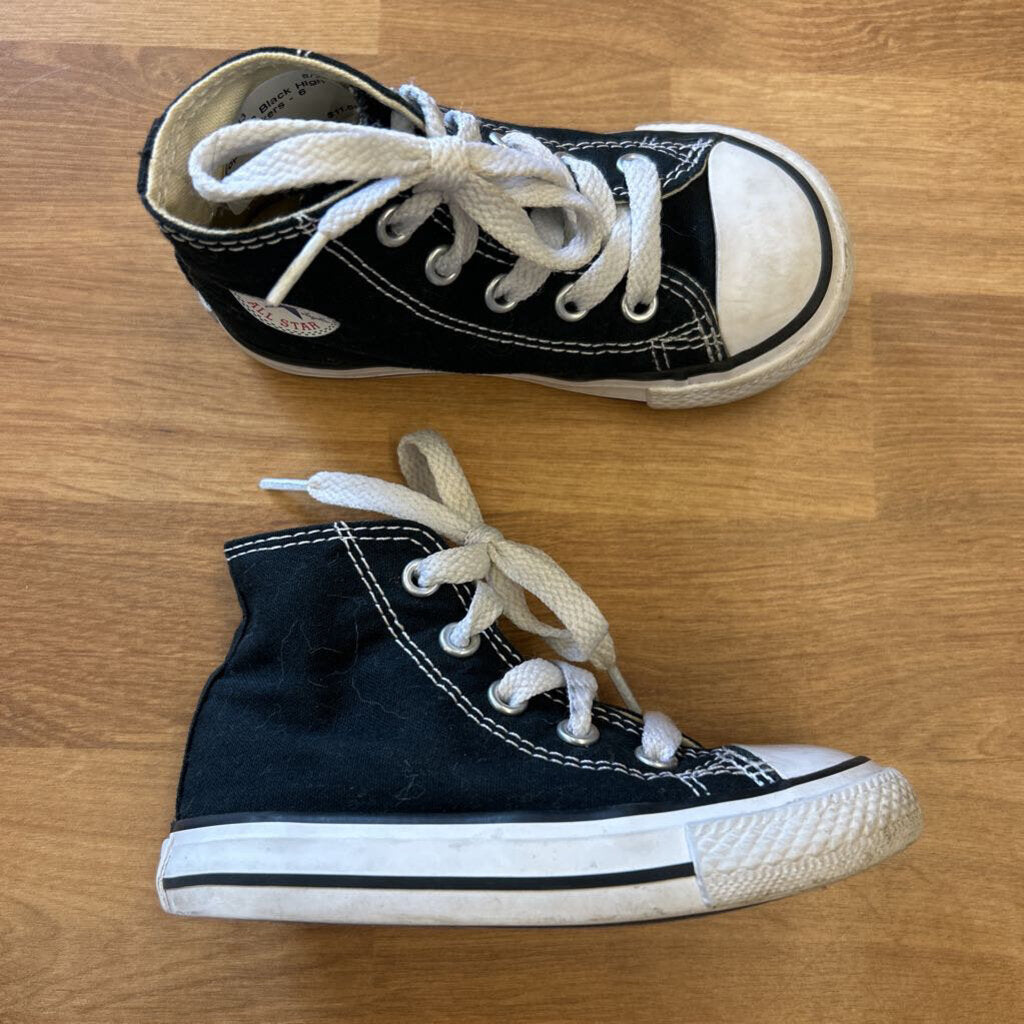 Converse Black High Top Sneakers - 6