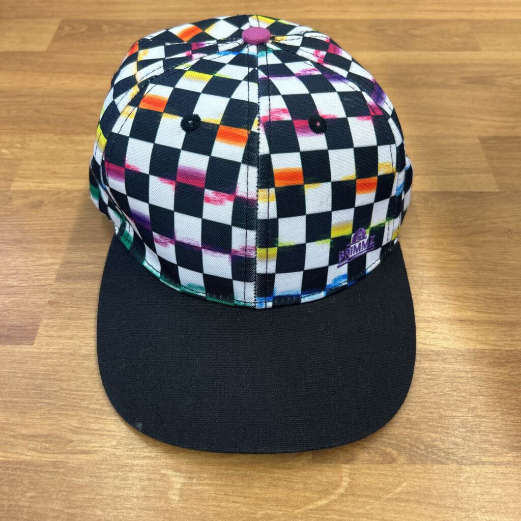 Brimmz Snapback - Rainbow Check (L)