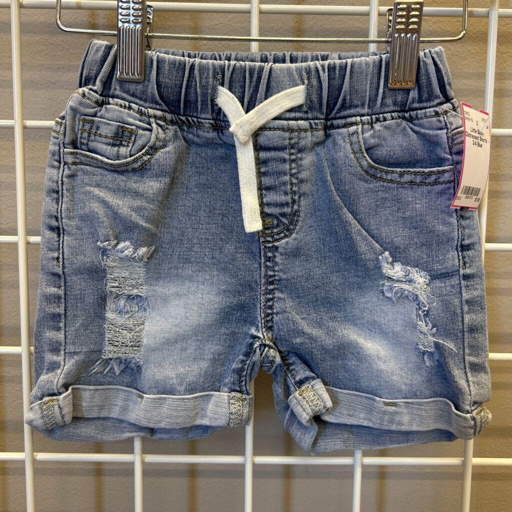 Little Bipsy Distressed Shorts - 3/4