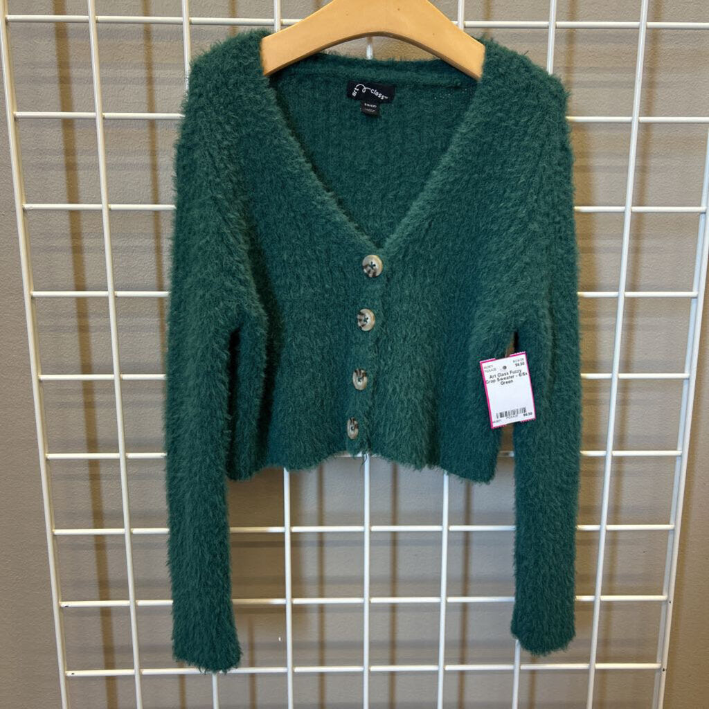Art Class Fuzzy Crop Sweater - 6/6x