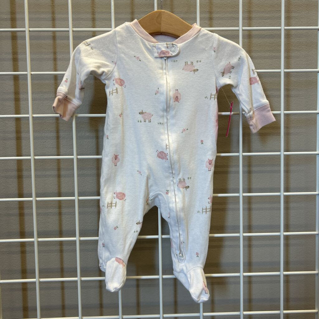 Carter's Sheep Zip Sleeper - 3m