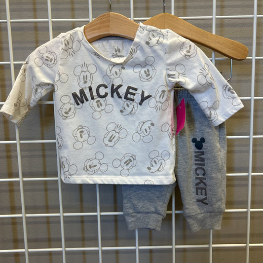 Disney Baby Mickey Two Pc Set - 0/3m