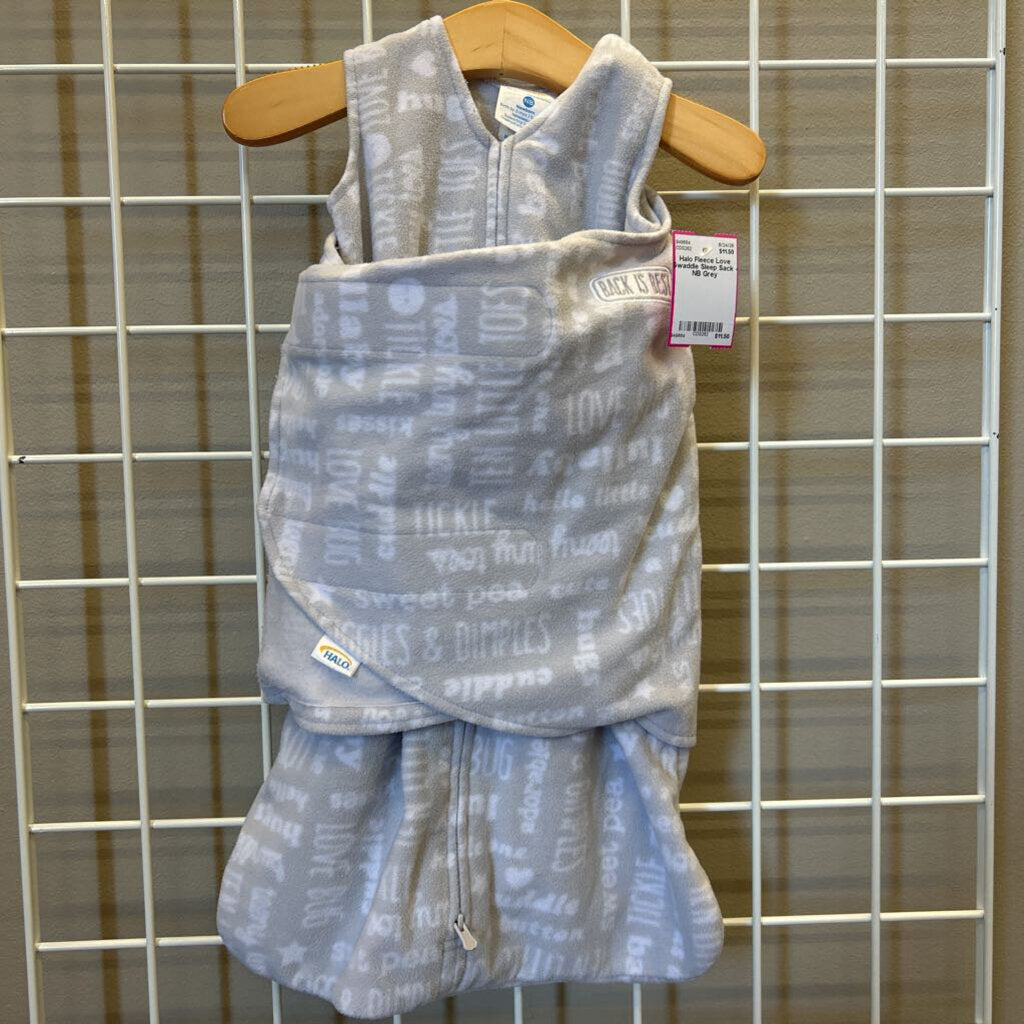 Halo Fleece Love Swaddle Sleep Sack - NB