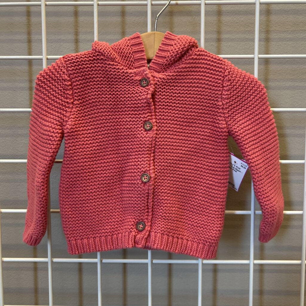 Carter's Knit Hoodie Cardigan - 6/9m