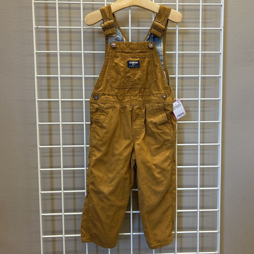 Osh Kosh Lined Overalls (marks on leg) - 3T