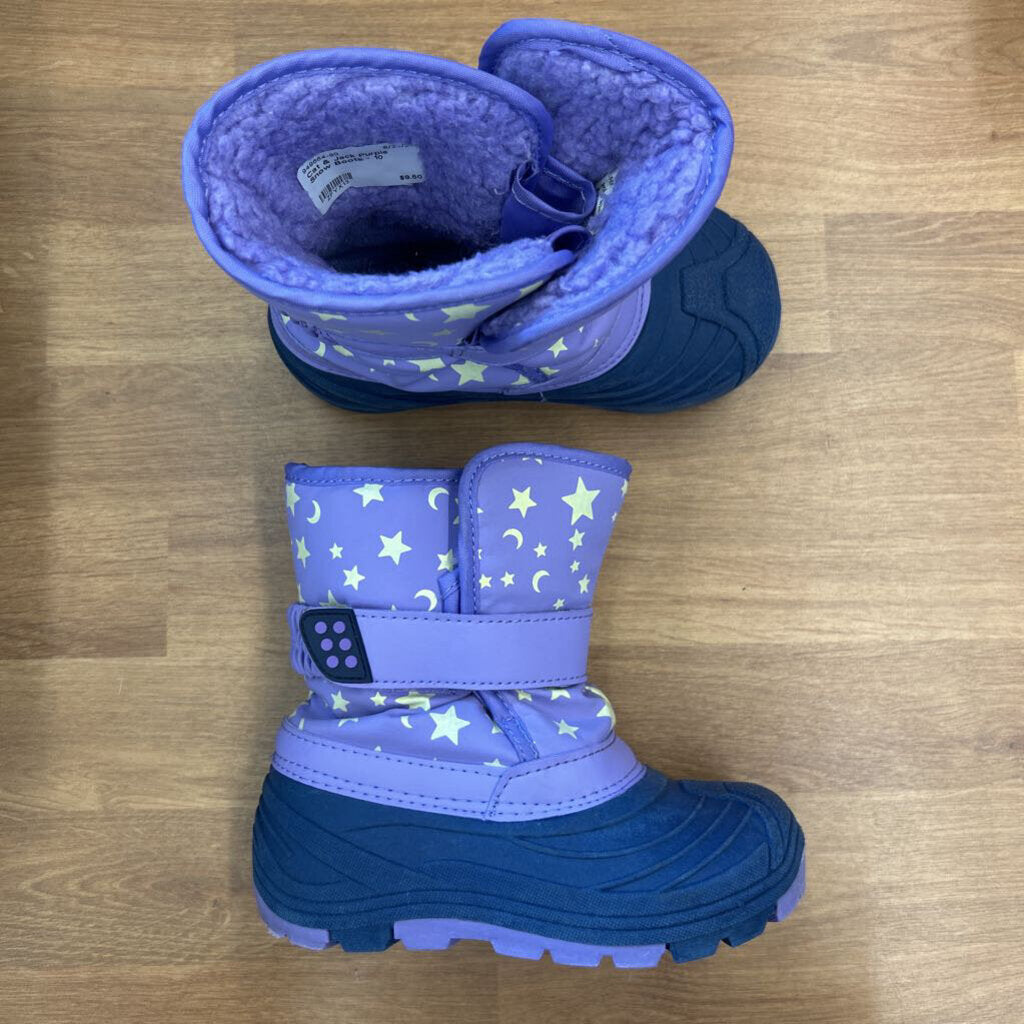Cat & Jack Purple Snow Boots - 10