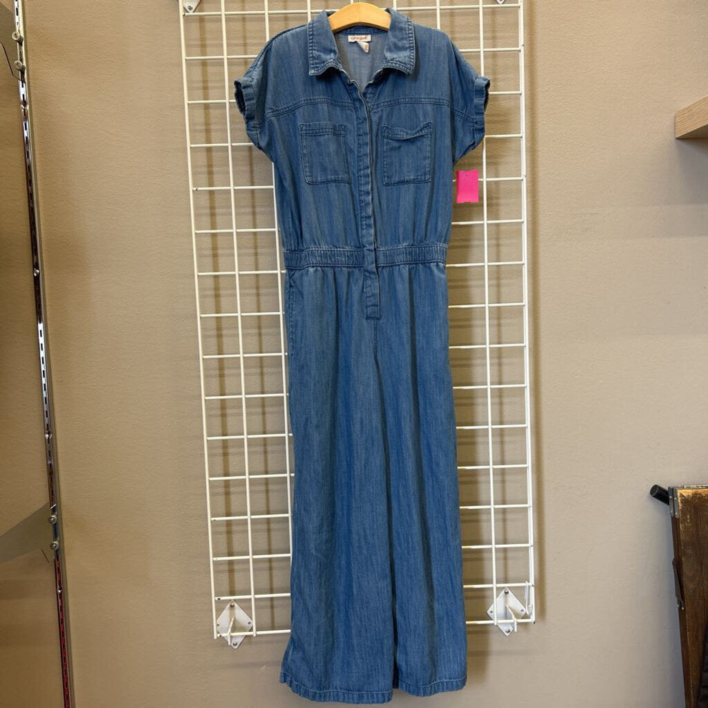 Cat & Jack Chambray SS Romper - 10/12