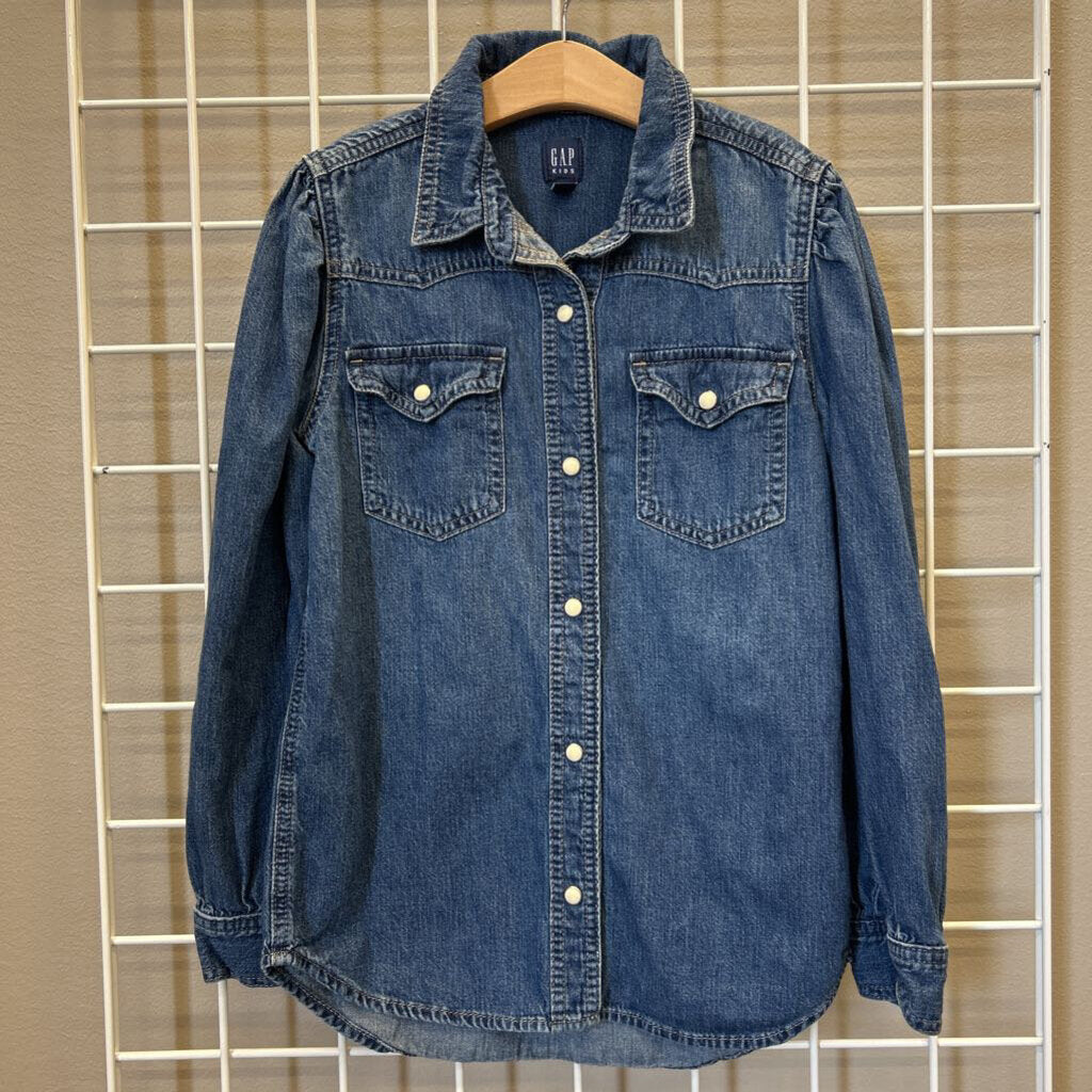 Gap Kids LS Denim Snap - 10
