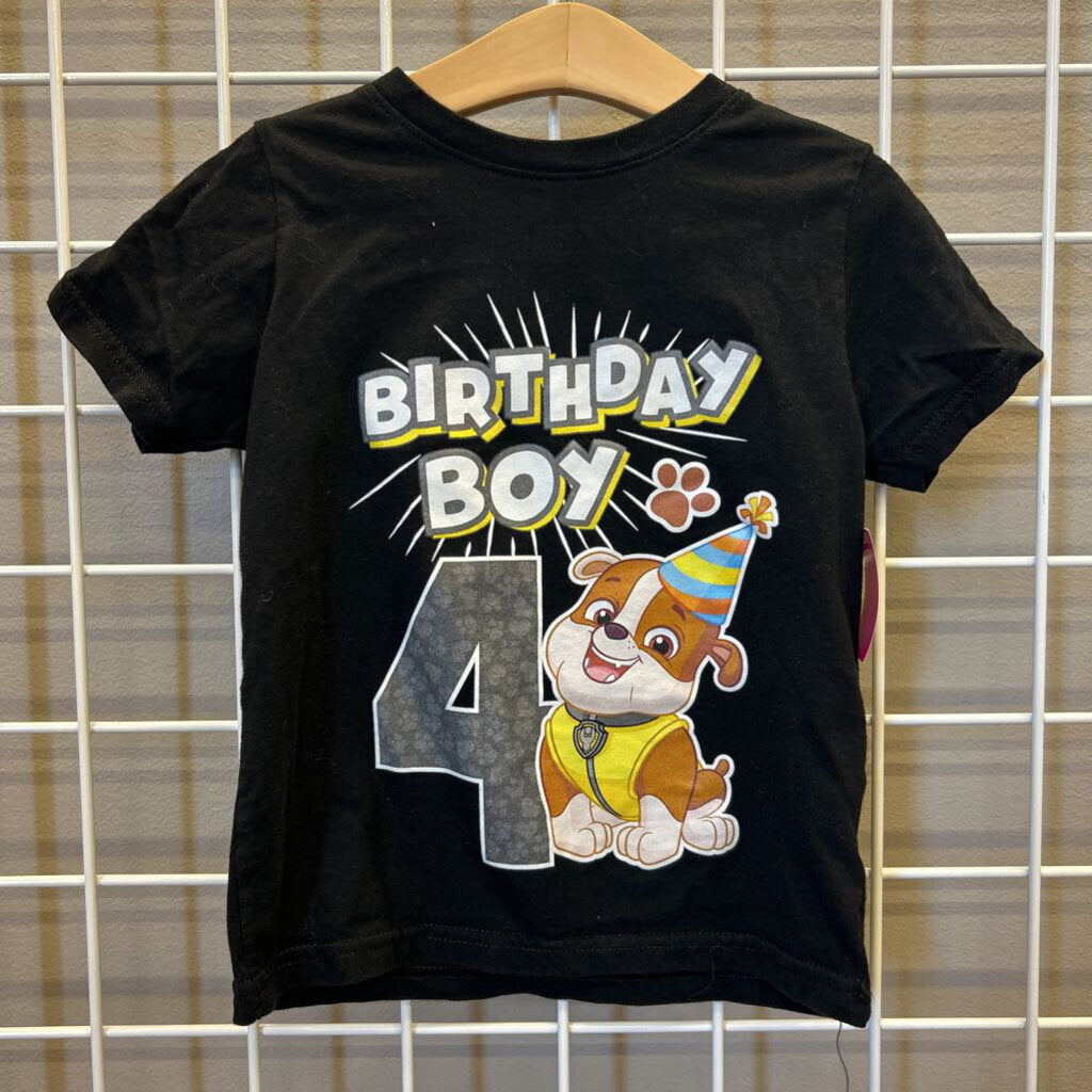 Paw Patrol Birthday Boy SS Tee - 4T