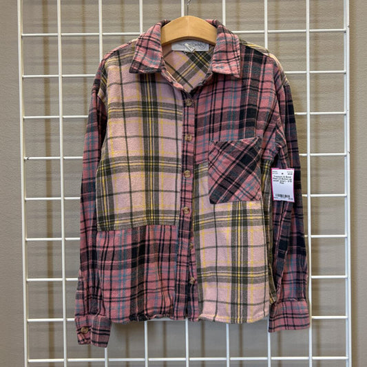 Treasure & Bond Plaid LS Button Up (wash wear) - 8/10