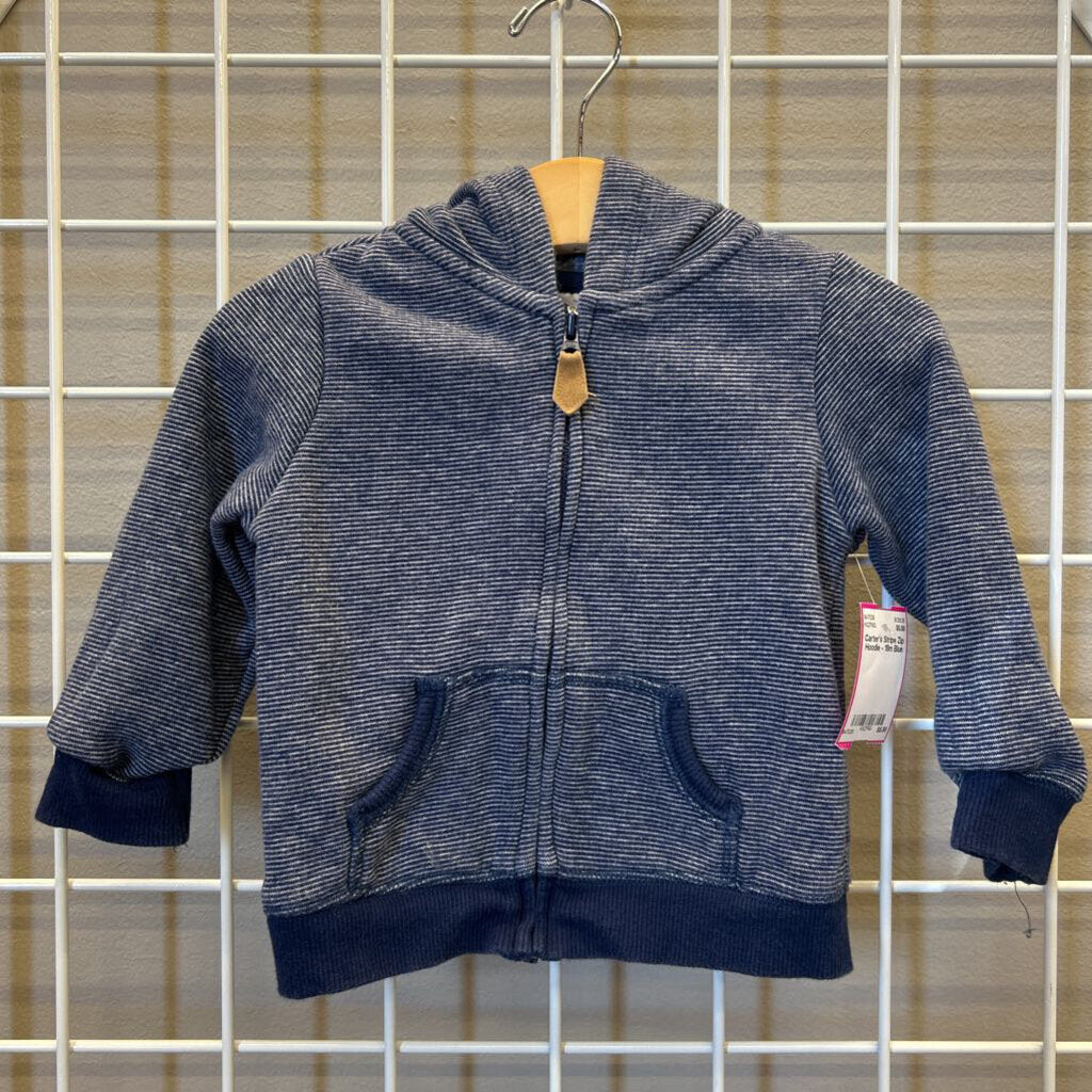 Carter's Stripe Zip Hoodie - 18m