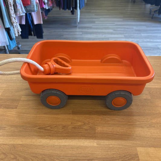 Green Toys Orange Pull Along Wagon
