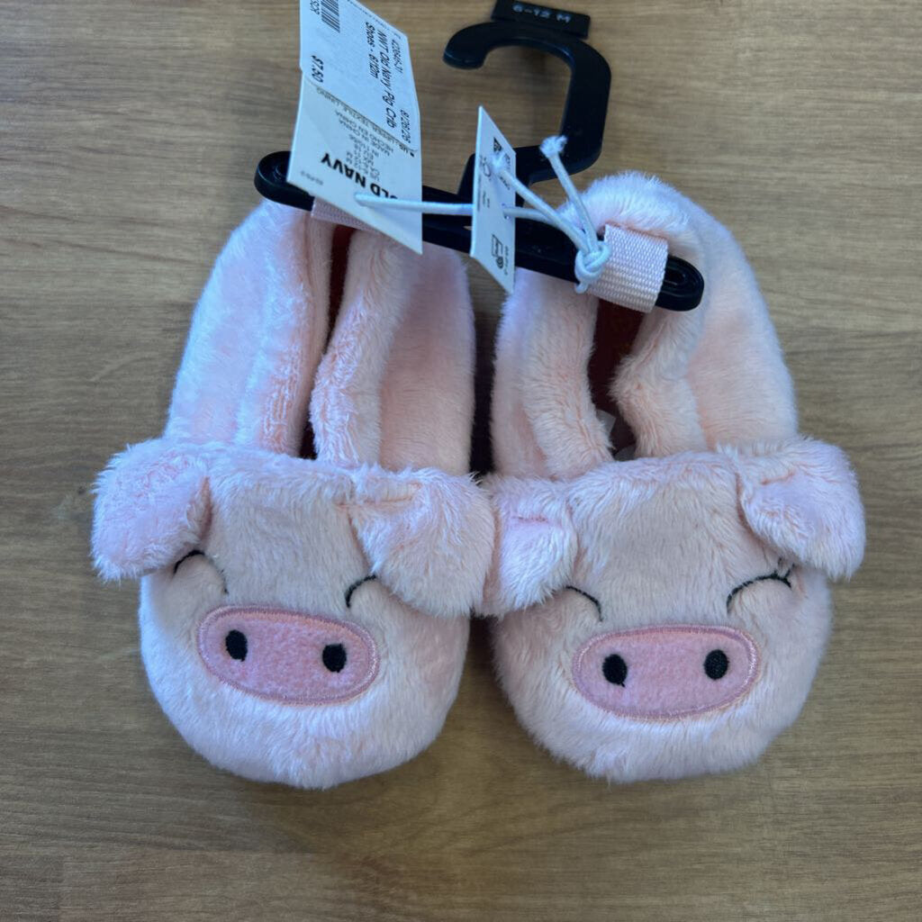 NWT Old Navy Pig Crib Shoes - 6/12m