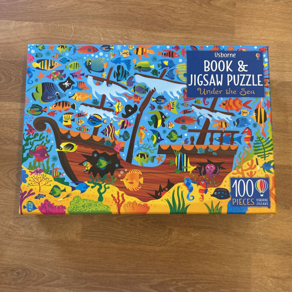 Usborne -Book & Puzzles Under The Sea (100)