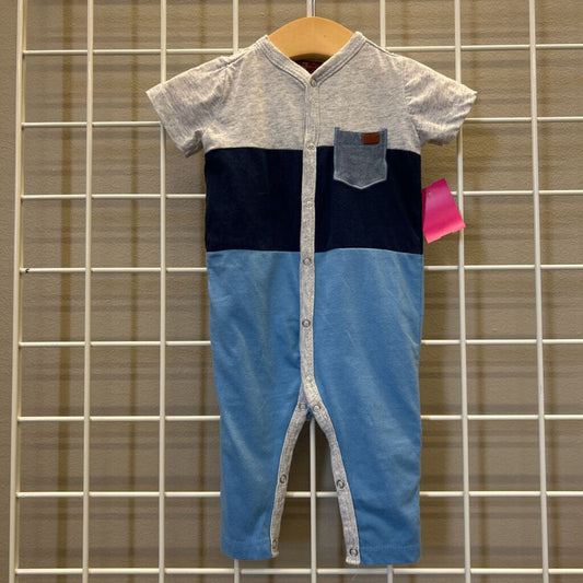 7 For All Mankind SS Romper 3/6m