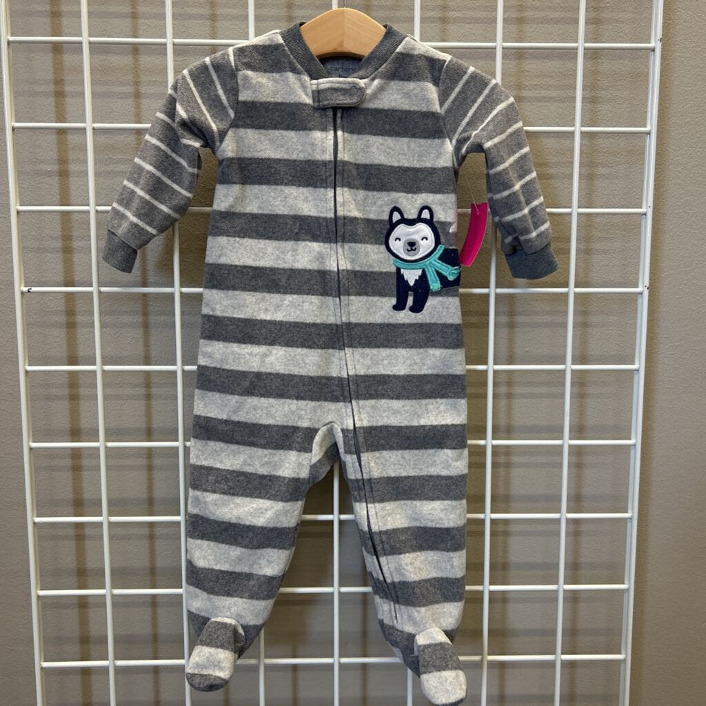 Carter's Fleece Wolf Sleeper 9m