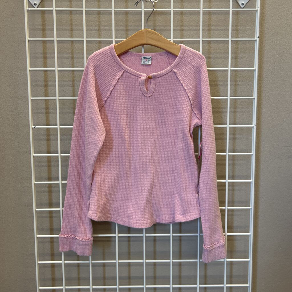 Wallflower Girl Waffle Knit LS Top (wear) - 14/16