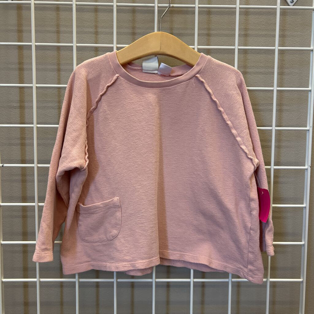 Zara Oversized Pocket LS Top 3/4