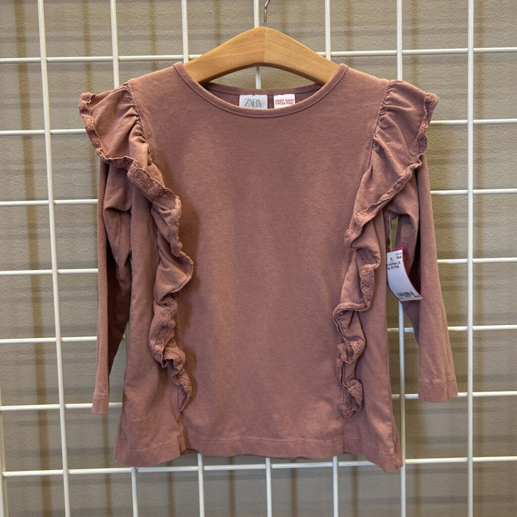 Zara Ruffles LS Top 3/4