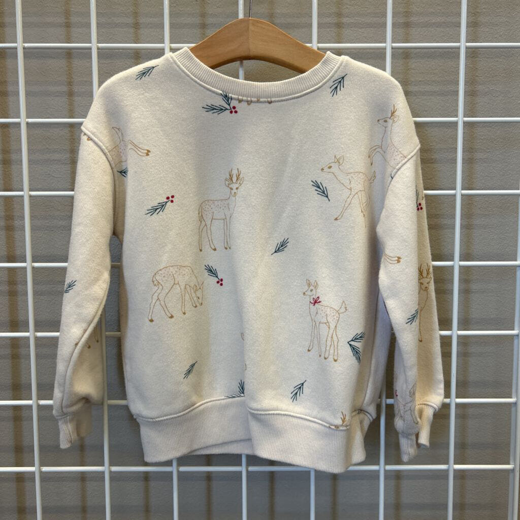 Cat Jack Deer Crewneck 4T