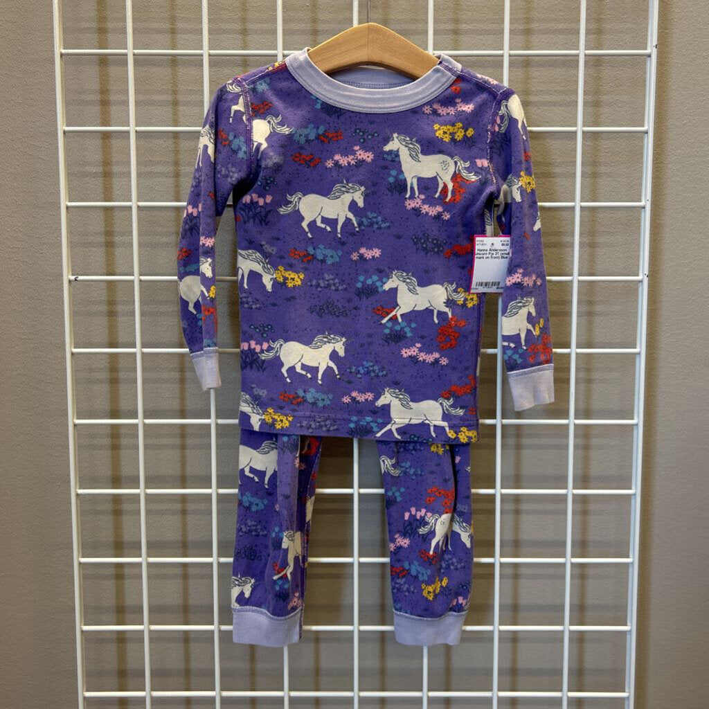 Hanna Andersson Unicorn Pjs 3T (small mark on front)