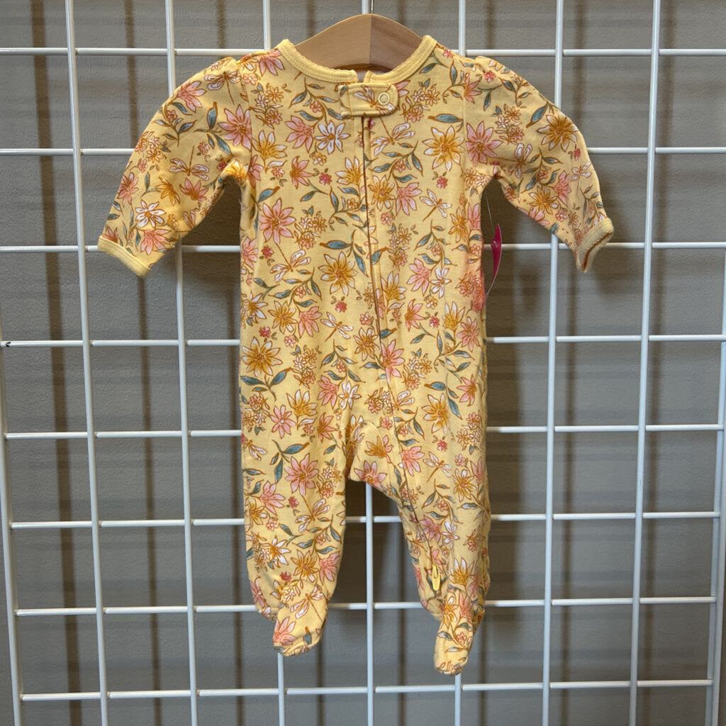 Carter's Floral Zip Sleeper - 3m