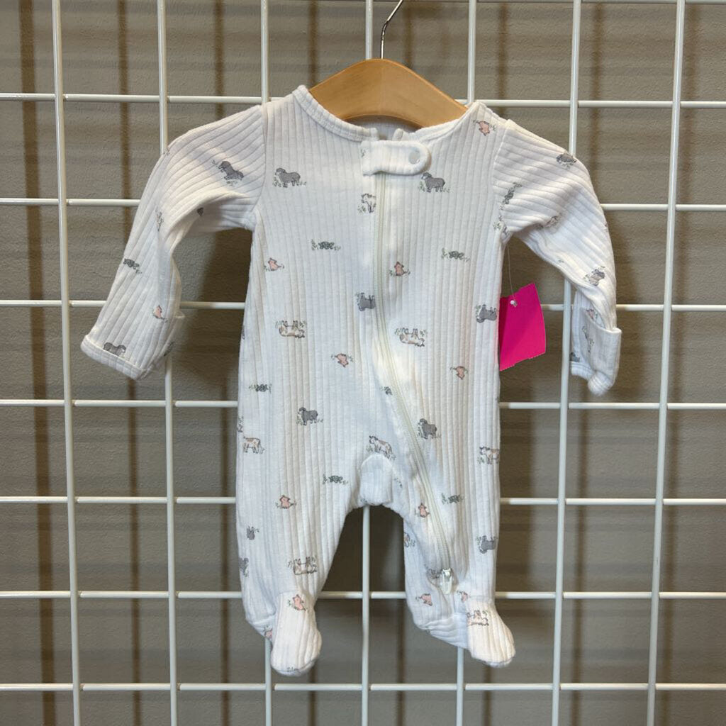 Carter's Animal Zip Sleeper - NB