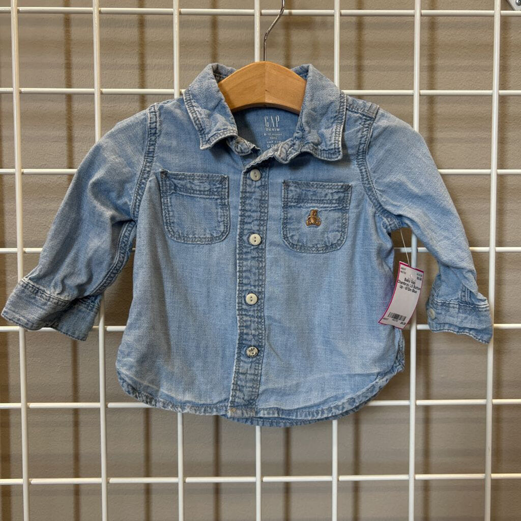 Baby Gap Chambray LS Button Up - 6/12m