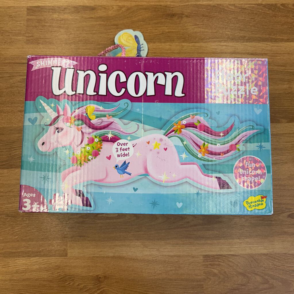 Shimmery Unicorn Floor Puzzle