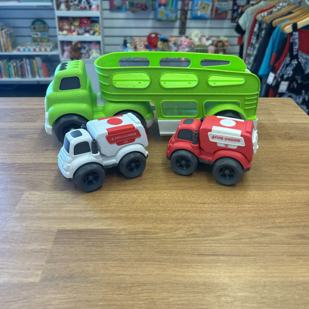 Transporter Truck w/ 2 Vehicles