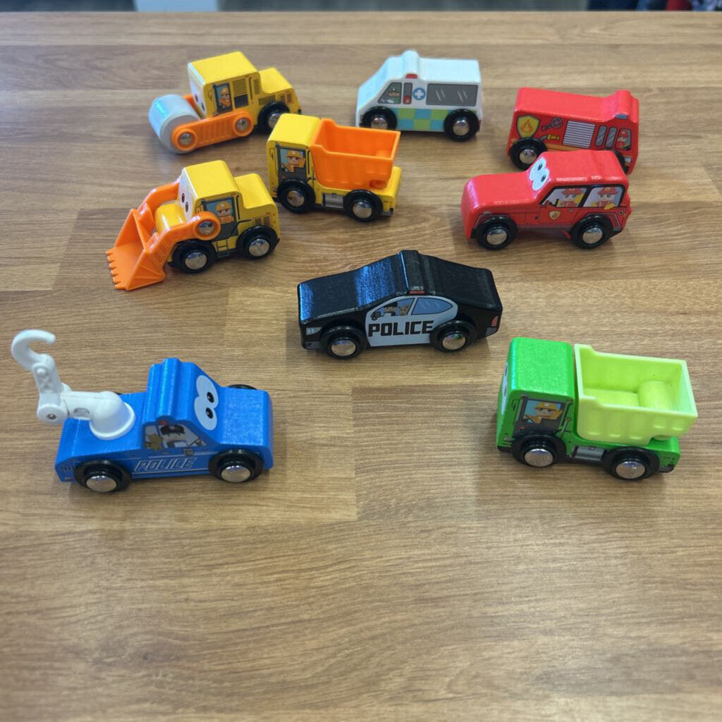 Bag of J'adore Wood Vehicles
