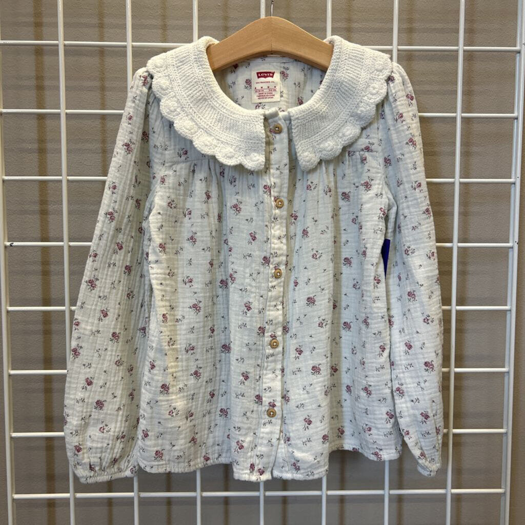 Levi's Floral Collar LS Top - 6