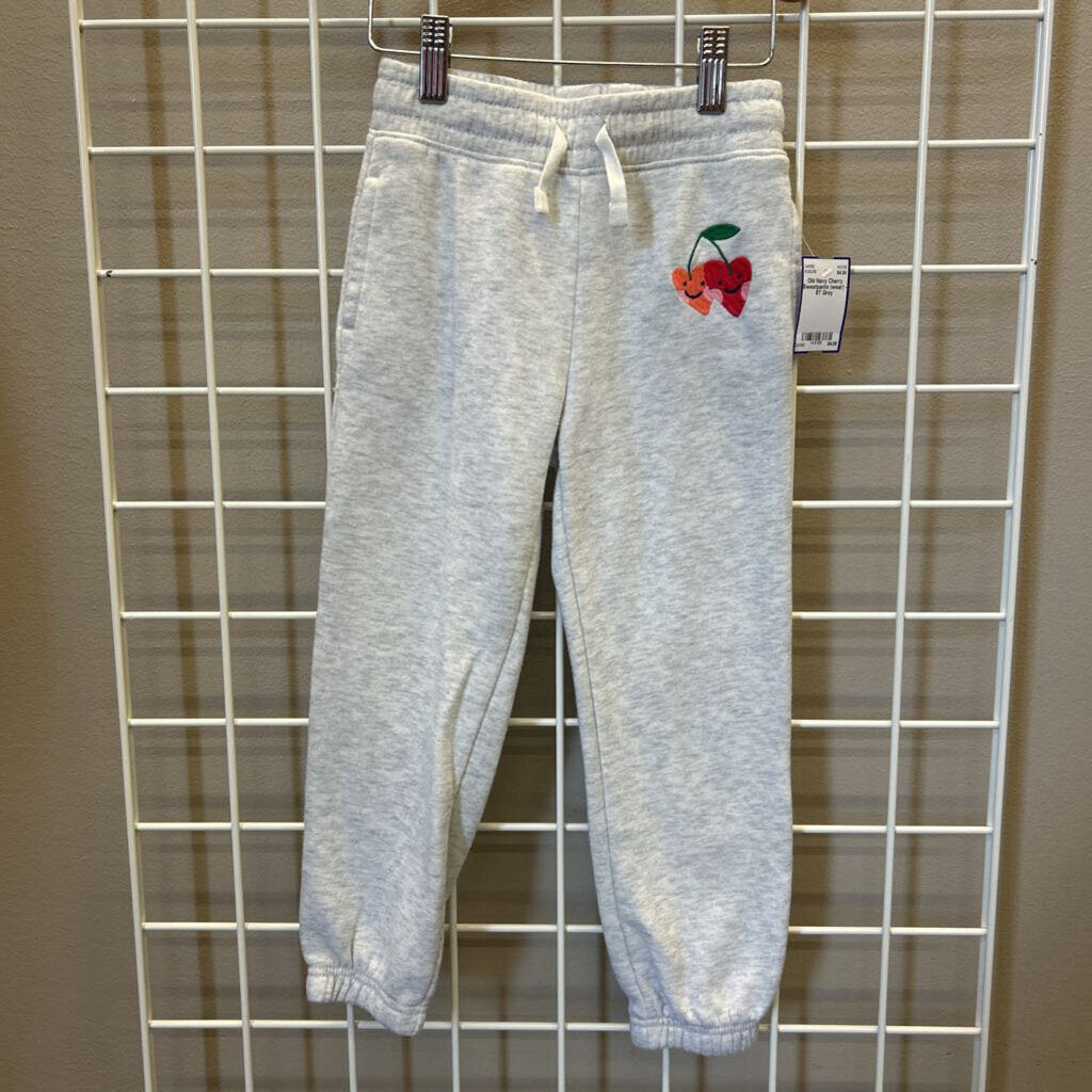 Old Navy Cherry Sweatpants (wear) - 5T