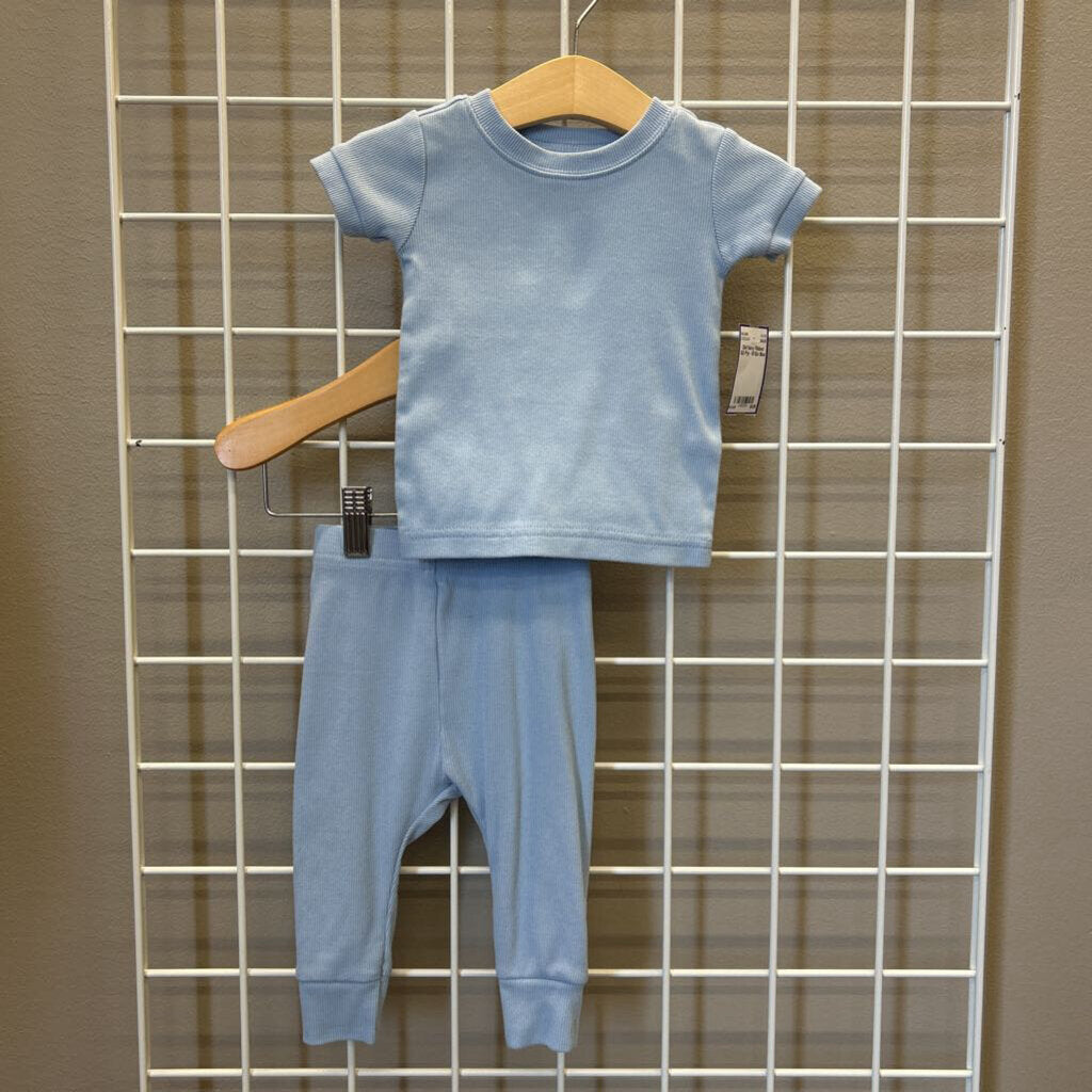Old Navy Ribbed SS Pjs - 6/12m
