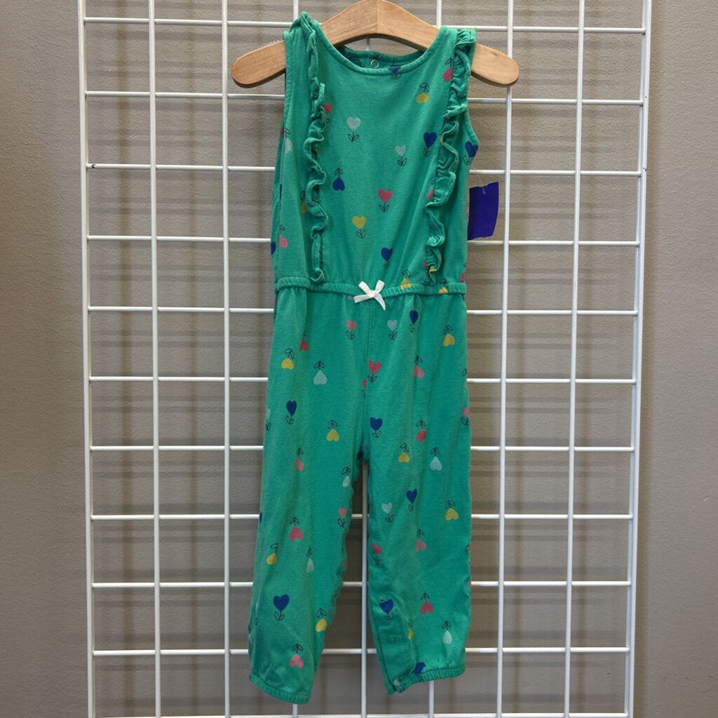 Carter's Heart SS Romper - 24m