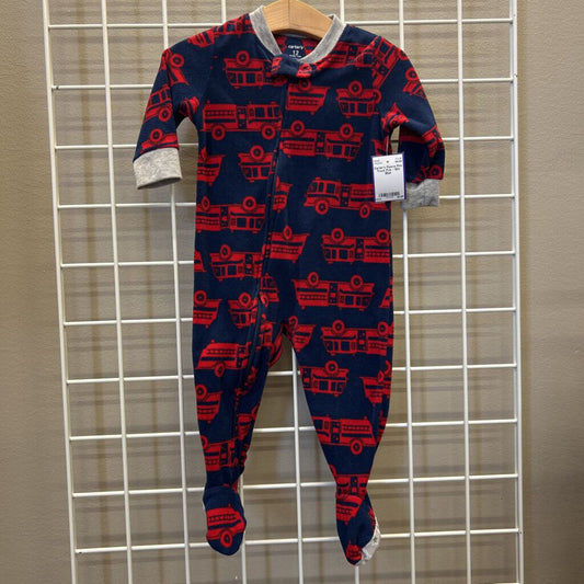 Carter's Fleece Fire Truck PJs - 12m
