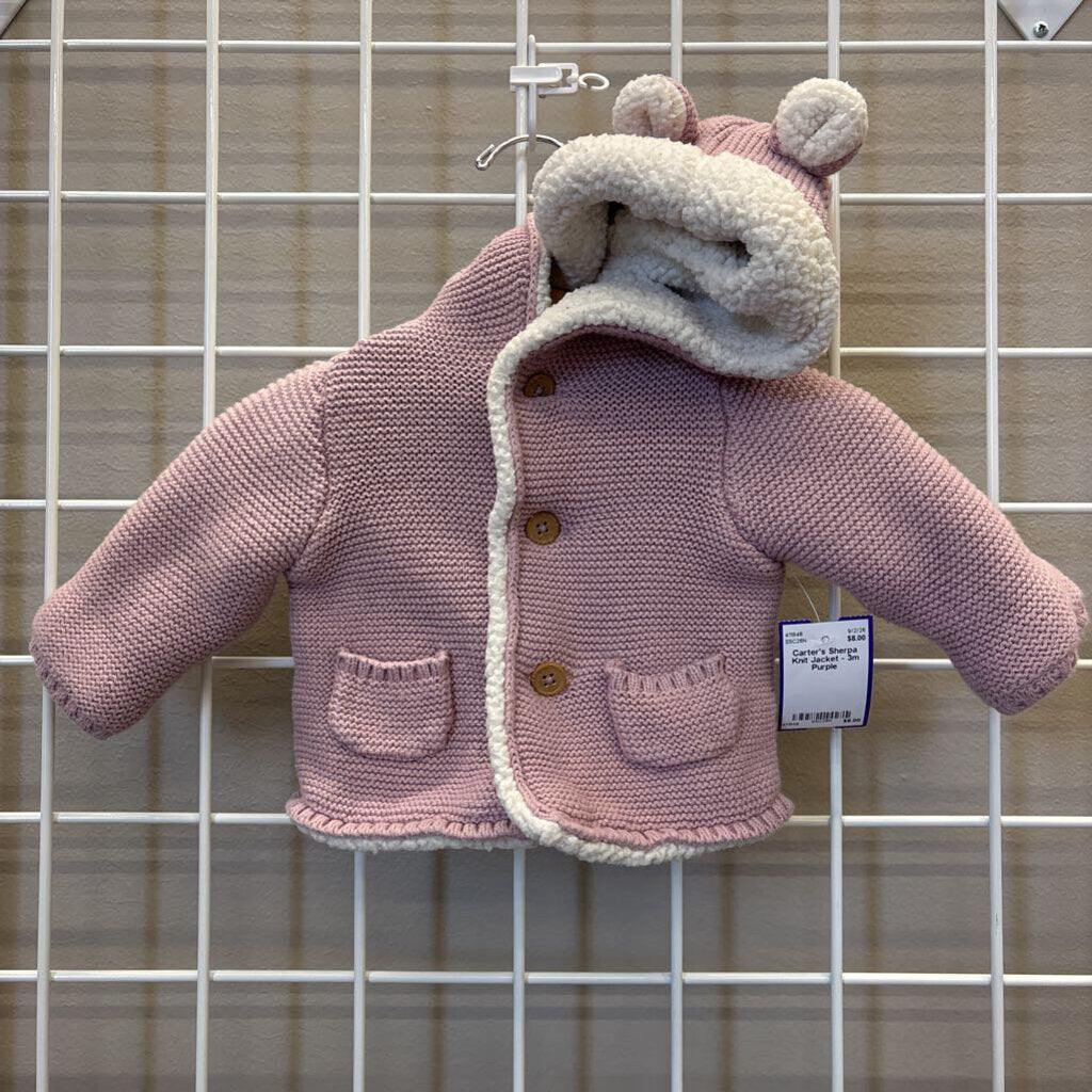 Carter's Sherpa Knit Jacket - 3m