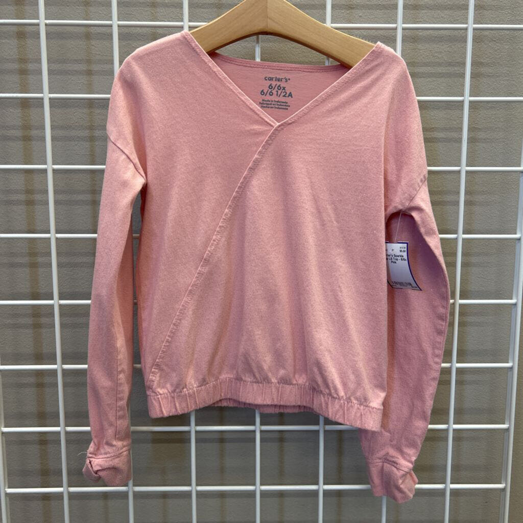 Carter's Sparkle Wrap LS Top - 6/6x